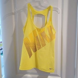 SOLD.  Nike Yellow Workout Tank